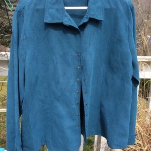 Suede feel shirt or lightweight jacket